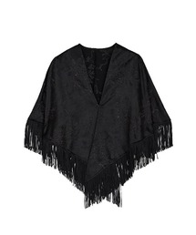Ameri | SEQUIN EMBROIDERY SATIN PONCHO(ポンチョ)
