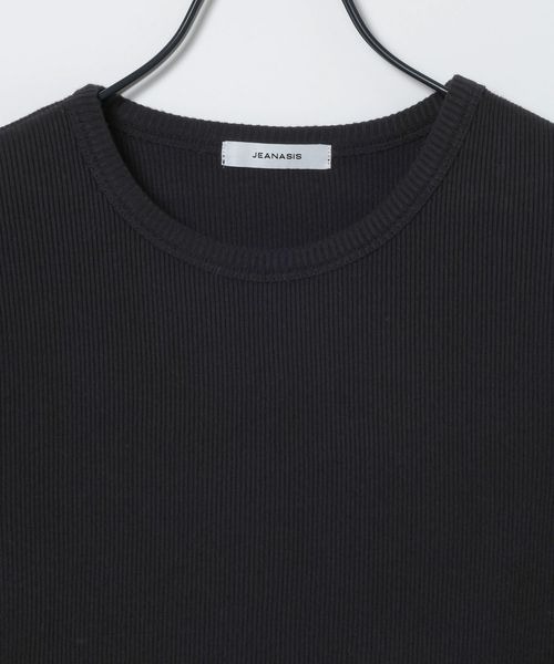 JEANASIS(ジーナシス)の「コンパクトリブTEE LS/1085620(Tシャツ/カットソー・レディース・ブラック系その他/ホワイト/ブラック・FREE)」の5枚目の写真
