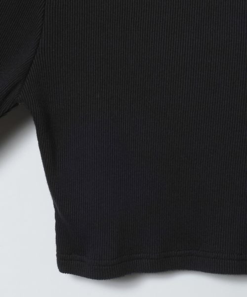 JEANASIS(ジーナシス)の「コンパクトリブTEE LS/1085620(Tシャツ/カットソー・レディース・ブラック系その他/ホワイト/ブラック・FREE)」の8枚目の写真