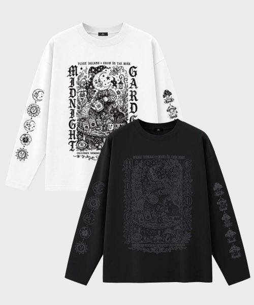 ARTISTWEAR（アーティストウェア）の「MYSTICガーデン 長袖Tシャツ-2COLOR（Tシャツ/カットソー・レディース・ブラック/ホワイト・MEDIUM/LARGE/X-LARGE/XX-LARGE）」の4枚目の写真