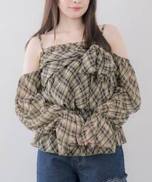 2WAYシフォンブラウス