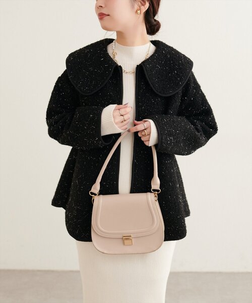 【限定値下げ】美品cygne シーニュビックカラーショートコート ビックカラーショートコート（その他アウター）｜natural couture