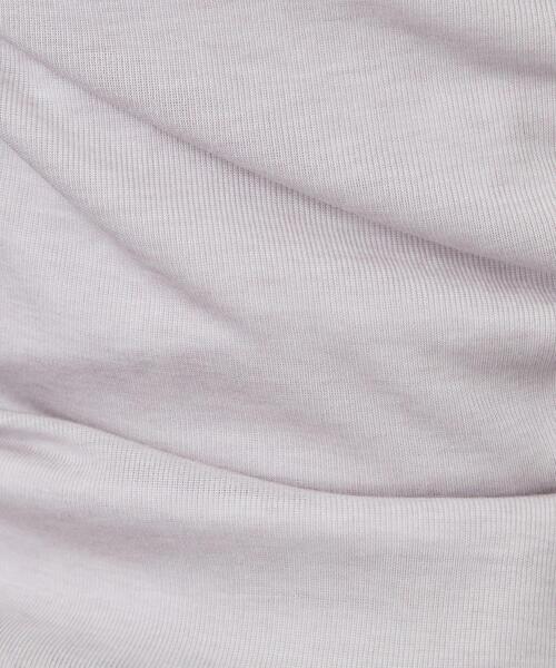 OPAQUE.CLIP(オペークドットクリップ)の「なめらかシアーハイネックカットソー【洗濯機OK/抗ピル】(Tシャツ/カットソー・レディース・ホワイト/ピンク/ライトグレー/ブラック・38/36/40/42)」の13枚目の写真