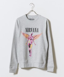 NIRVANA / ニルヴァーナ In Utero 公式ライセンス クルーネック プリントデザイン スウェット バンド ストリート ロック メンズ 2026年秋冬 秋服 冬服