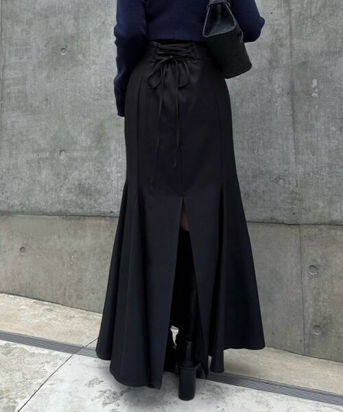 Mavie..7（メヴィセットゥ）の「【Mavie..7】バックレースUPマーメイドスカート（スカート・レディース・その他1/ブラック・SMALL/MEDIUM）」の6枚目の写真
