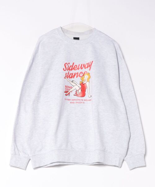 SIDEWAY STANCE(サイドウェイスタンス)の「【SIDEWAY STANCE】ドレスウーマン 裏毛 スウェット トレーナー(スウェット・メンズ・ブラック/アッシュ/杢グレー・SMALL/LARGE/MEDIUM/X-LARGE)」の3枚目の写真