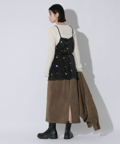 LAKOLE(ラコレ)の「2WAY刺繍ベロアミニワンピース / 1074590(ワンピース・レディース・ブラウン/ブラック・FREE)」の20枚目の写真