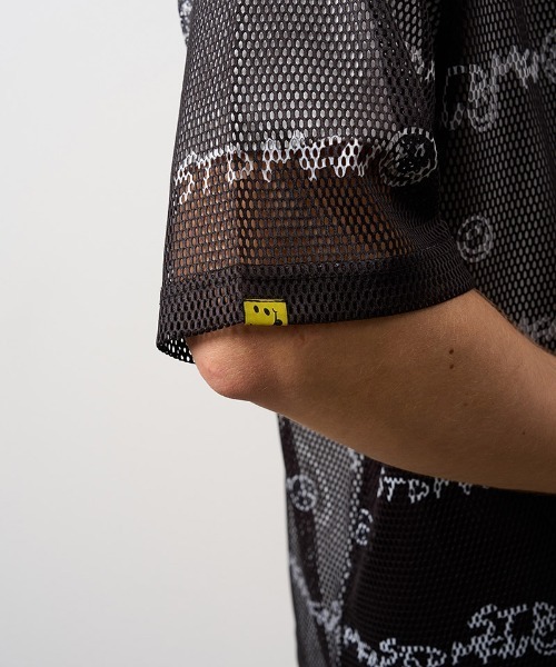 STUD MUFFIN（スタッドマフィン）の「mhs2698- ランダムグラフィティメッシュ オーバーシルエットシャツ(714-01151)（シャツ/ブラウス・メンズ・ブラック・4/3/2）」の16枚目の写真