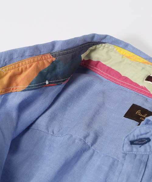 Paul Smith COLLECTION（ポールスミスコレクション）の「LINEN CASUAL SHIRT【164370 204】（シャツ/ブラウス・メンズ・ブルー・MEDIUM/X-LARGE/SMALL/LARGE）」の11枚目の写真