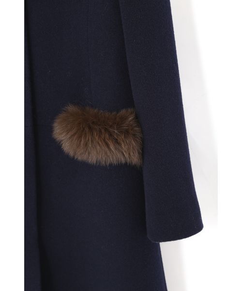 PROPORTION BODY DRESSING（プロポーションボディドレッシング）の「【CanCam 12月号掲載】ポケットファーフードコート（その他アウター・レディース・ネイビー/グレー系その他/ブルー・1/2/3）」の18枚目の写真