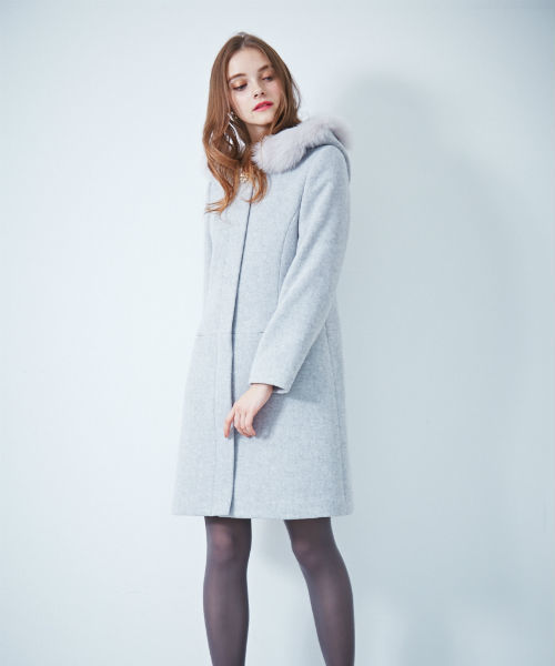 PROPORTION BODY DRESSING（プロポーションボディドレッシング）の「【CanCam 12月号掲載】ポケットファーフードコート（その他アウター・レディース・ネイビー/グレー系その他/ブルー・1/2/3）」の20枚目の写真