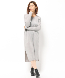 RAY CASSIN | カシミヤタッチロングワンピース(ワンピース)