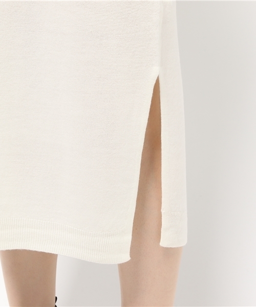 RAY CASSIN（レイカズン）の「カシミヤタッチロングワンピース（ワンピース・レディース・キナリ/杢グレー/ブラック・FREE）」の9枚目の写真