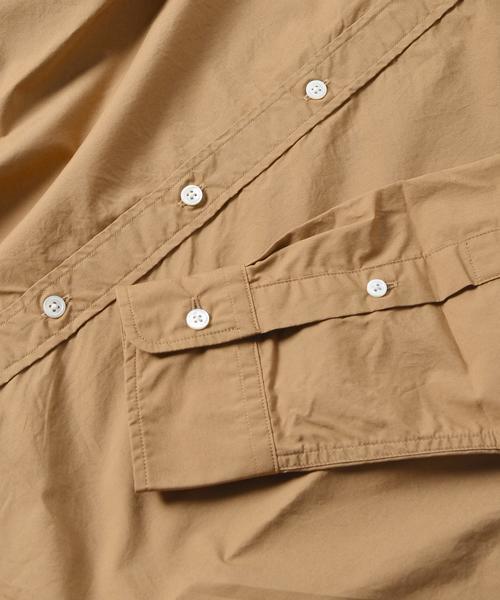 SHIPS Days（シップスデイズ）の「SHIPS Days STANDARD: タイプライター シャツ□（シャツ/ブラウス・メンズ・カーキ/ブルー・LARGE/MEDIUM/SMALL）」の5枚目の写真