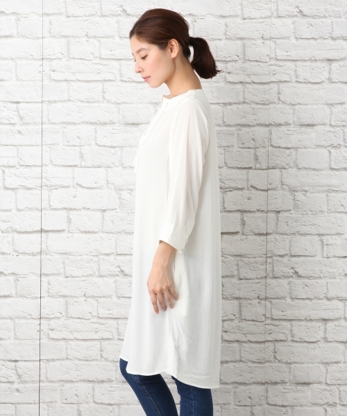 LEPSIM(レプシィム)の「ムジガラヨウリュウワンピース 744398(ワンピース・レディース・ブルー系その他/オフホワイト/ブラック系その他/グレー・LARGE/MEDIUM)」の8枚目の写真