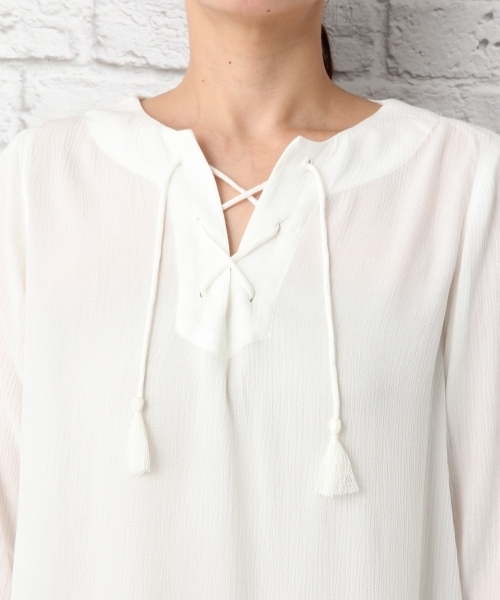 LEPSIM(レプシィム)の「ムジガラヨウリュウワンピース 744398(ワンピース・レディース・ブルー系その他/オフホワイト/ブラック系その他/グレー・LARGE/MEDIUM)」の13枚目の写真