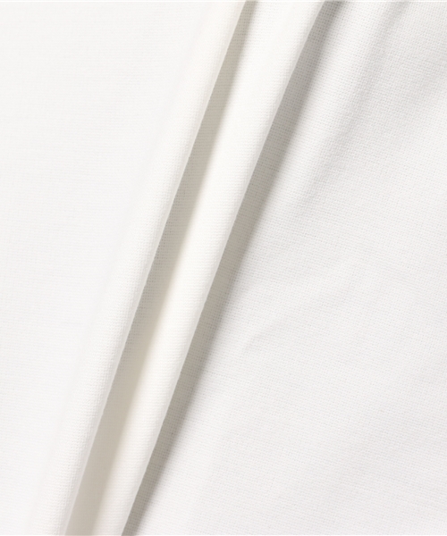 Pierrot(ピエロ)の「バックリボン フレンチスリーブ ポンチ素材トップス(Tシャツ/カットソー・レディース・ブルー/オフホワイト/ブラック/カーキ/ピンクベージュ/ネイビー・L/M)」の11枚目の写真
