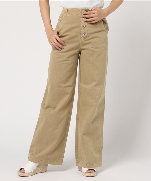 SLY（スライ）の「釦フライ WIDE ストレートPT（その他パンツ・レディース・オフホワイト/ベージュ/ライトピンク・1/2/0）」の15枚目の写真