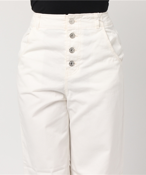 SLY（スライ）の「釦フライ WIDE ストレートPT（その他パンツ・レディース・オフホワイト/ベージュ/ライトピンク・1/2/0）」の7枚目の写真