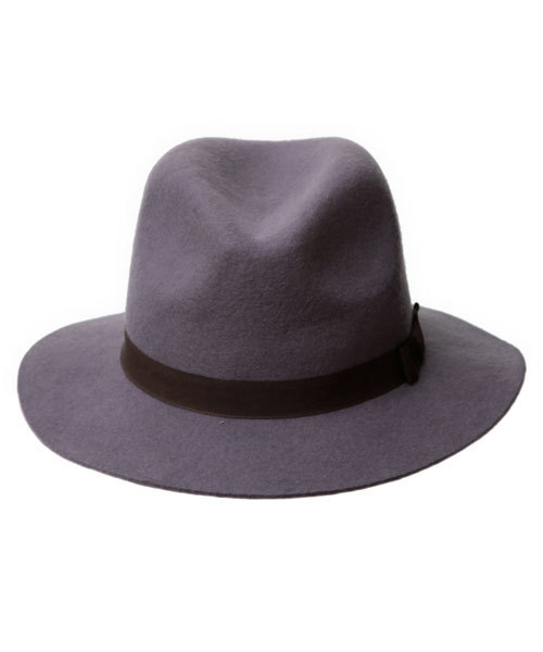 14+（イチヨンプラス）の「フェルト帯中つば中折ハット（ハット・レディース・ブラック/パープル/グレー/カーキ・FREE）」の9枚目の写真