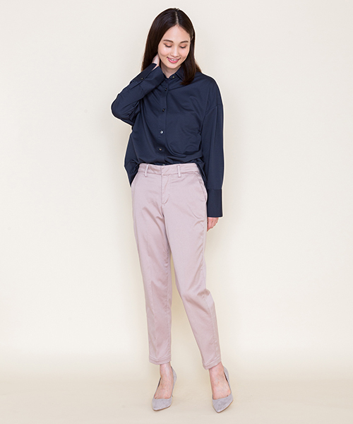 MARIEBELLE　JEAN（マリベルジーン）の「テーパード トラウザー カラーパンツ KIR(キール)（その他パンツ・レディース・スモークピンク/ワインレッド/ゴールド/チェリーレッド・23inch/24inch/25inch/26inch/27inch）」の17枚目の写真