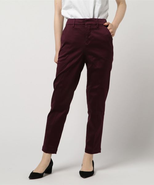 MARIEBELLE　JEAN（マリベルジーン）の「テーパード トラウザー カラーパンツ KIR(キール)（その他パンツ・レディース・スモークピンク/ワインレッド/ゴールド/チェリーレッド・23inch/24inch/25inch/26inch/27inch）」の2枚目の写真