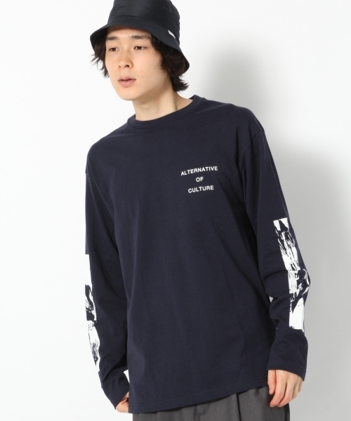 GLOBAL WORK(グローバルワーク)の「OEテンジクプリント長袖Tシャツ/765433(Tシャツ/カットソー・メンズ・レッド/ホワイト/ネイビー・X-LARGE/MEDIUM/LARGE/SMALL)」の3枚目の写真