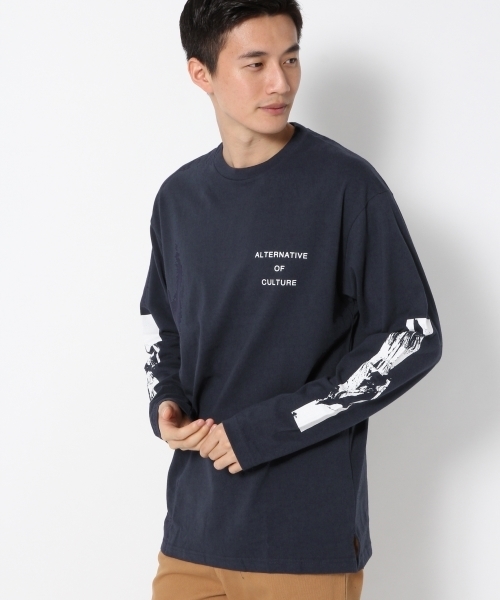 GLOBAL WORK(グローバルワーク)の「OEテンジクプリント長袖Tシャツ/765433(Tシャツ/カットソー・メンズ・レッド/ホワイト/ネイビー・X-LARGE/MEDIUM/LARGE/SMALL)」の18枚目の写真