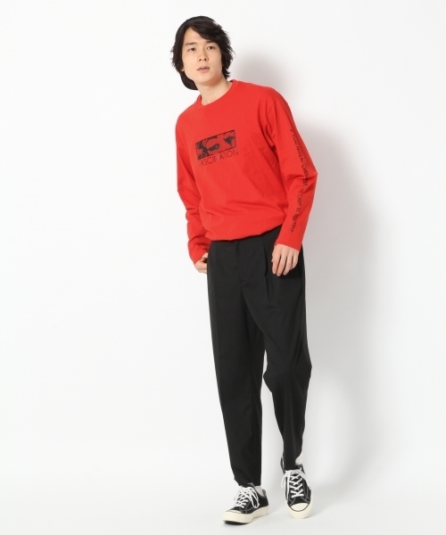 GLOBAL WORK(グローバルワーク)の「OEテンジクプリント長袖Tシャツ/765433(Tシャツ/カットソー・メンズ・レッド/ホワイト/ネイビー・X-LARGE/MEDIUM/LARGE/SMALL)」の21枚目の写真