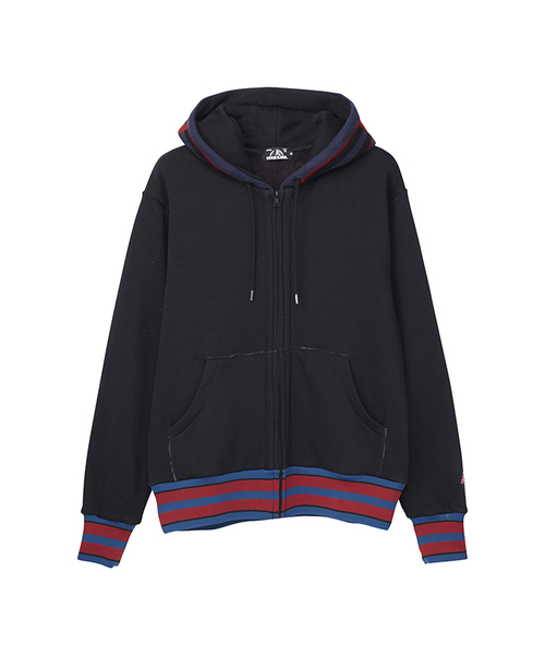 HYSTERIC GLAMOUR(ヒステリックグラマー)の「HG STRIPEジャカード 切替PK(パーカー・メンズ・ホワイト/トップグレー/ブラック・MEDIUM/LARGE/SMALL)」の7枚目の写真
