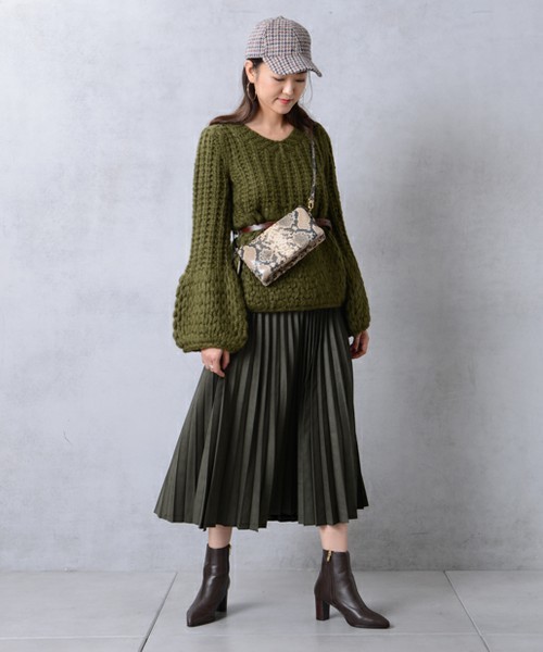 DouDou（ドゥドゥ）の「パイソンウォレットショルダー（ショルダーバッグ・レディース・ベージュ・FREE）」の9枚目の写真