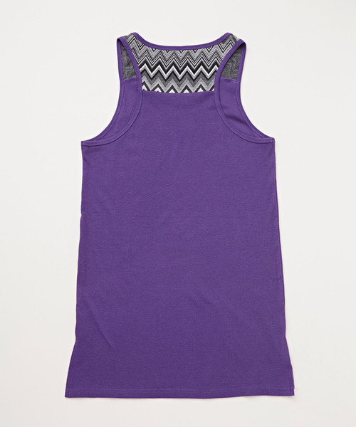 チャイハネ（チャイハネ）の「【チャイハネ】yul テレコ×ジャガードMEN'Sロングタンクトップ（タンクトップ・メンズ・ホワイト/ブラック/ブルー/マスタード/パープル・FREE）」の10枚目の写真