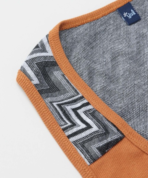 チャイハネ（チャイハネ）の「【チャイハネ】yul テレコ×ジャガードMEN'Sロングタンクトップ（タンクトップ・メンズ・ホワイト/ブラック/ブルー/マスタード/パープル・FREE）」の11枚目の写真