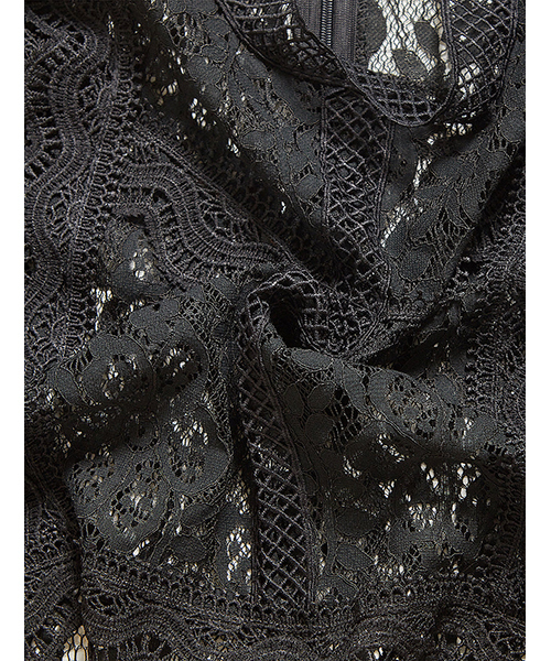 fifth（フィフス）の「フリルレースチュールブラウス（シャツ/ブラウス・レディース・ホワイト/ブラック/グレー・MEDIUM）」の4枚目の写真