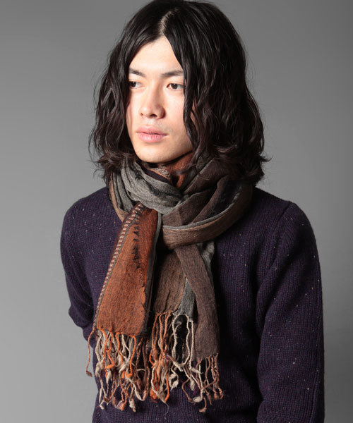 nano・universe(ナノユニバース)の「BRIGHT STAR(ブライトスター)/ストライプストール(マフラー)」 WEAR