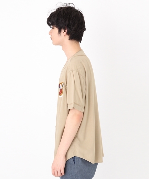 niko and...（ニコアンド）の「ベースボールシャツ【niko and ...】（シャツ/ブラウス・メンズ・カーキ/ベージュ・LARGE/MEDIUM）」の9枚目の写真