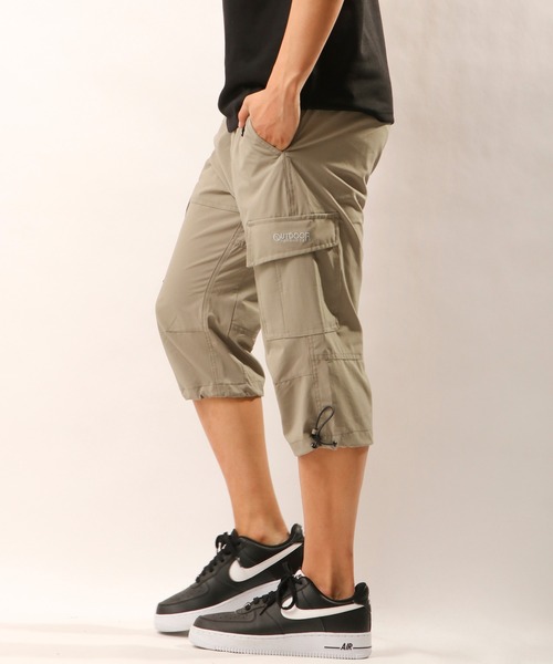 OUTDOOR PRODUCTS APPAREL(アウトドアプロダクツアパレル)の「OUTDOOR ポリエステルリップストップ7分丈クライミングカーゴパンツ(カーゴパンツ・メンズ・サンドベージュ/ブラック系その他/カーキ/グレー系カモフラージュ/カモフラージュ/ブラック/ブルー・M/L/LL)」の14枚目の写真