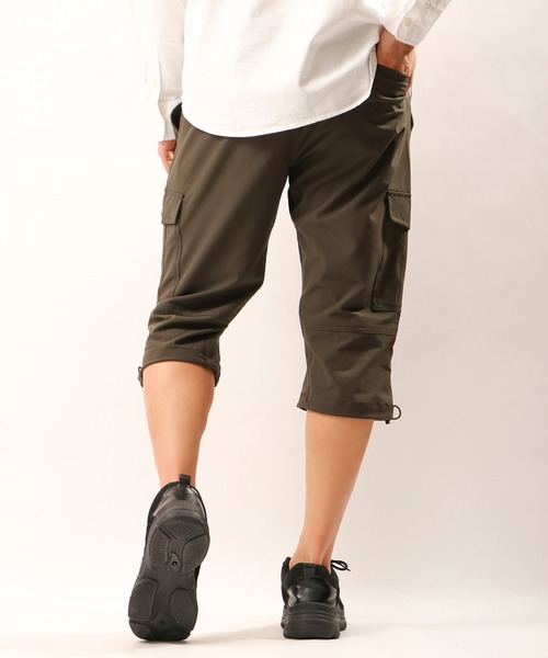 OUTDOOR PRODUCTS APPAREL(アウトドアプロダクツアパレル)の「OUTDOOR ポリエステルリップストップ7分丈クライミングカーゴパンツ(カーゴパンツ・メンズ・サンドベージュ/ブラック系その他/カーキ/グレー系カモフラージュ/カモフラージュ/ブラック/ブルー・M/L/LL)」の21枚目の写真