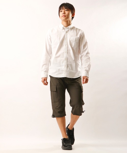 OUTDOOR PRODUCTS APPAREL(アウトドアプロダクツアパレル)の「OUTDOOR ポリエステルリップストップ7分丈クライミングカーゴパンツ(カーゴパンツ・メンズ・サンドベージュ/ブラック系その他/カーキ/グレー系カモフラージュ/カモフラージュ/ブラック/ブルー・M/L/LL)」の22枚目の写真