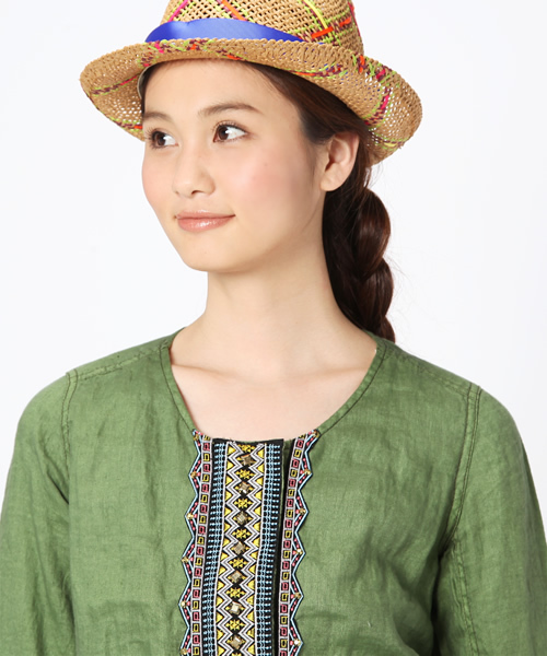 Another Edition（アナザーエディション）の「AE[S]JQ TAPE BLSN（ブルゾン・レディース・ホワイト/ベージュ/オリーブ・SMALL/MEDIUM）」の4枚目の写真