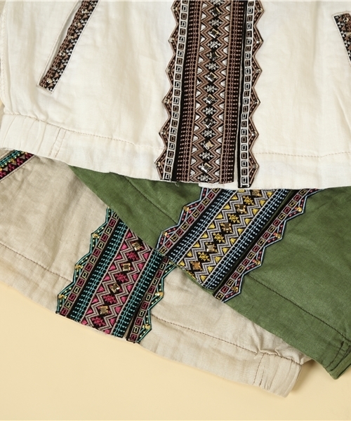 Another Edition（アナザーエディション）の「AE[S]JQ TAPE BLSN（ブルゾン・レディース・ホワイト/ベージュ/オリーブ・SMALL/MEDIUM）」の7枚目の写真