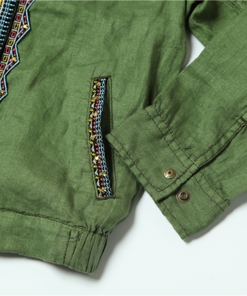 Another Edition（アナザーエディション）の「AE[S]JQ TAPE BLSN（ブルゾン・レディース・ホワイト/ベージュ/オリーブ・SMALL/MEDIUM）」の8枚目の写真