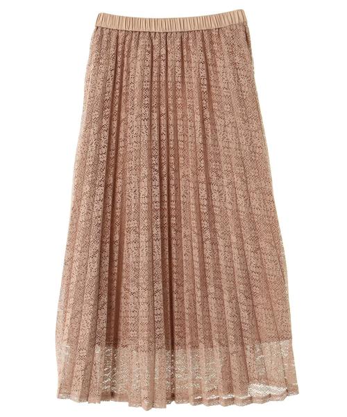 AMERICAN HOLIC（アメリカンホリック）の「・レースロングプリーツスカート（スカート・レディース・ベージュ/グリーン/ネイビー/ブラック・FREE）」の10枚目の写真