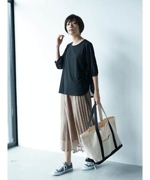 AMERICAN HOLIC（アメリカンホリック）の「・レースロングプリーツスカート（スカート・レディース・ベージュ/グリーン/ネイビー/ブラック・FREE）」の16枚目の写真