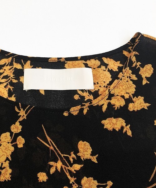 TODAYFUL（トゥデイフル）の「フラワータンクトップ（タンクトップ・レディース・ホワイト/ブラック・FREE）」の9枚目の写真