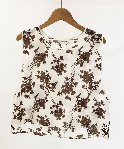 TODAYFUL（トゥデイフル）の「フラワータンクトップ（タンクトップ・レディース・ホワイト/ブラック・FREE）」の11枚目の写真
