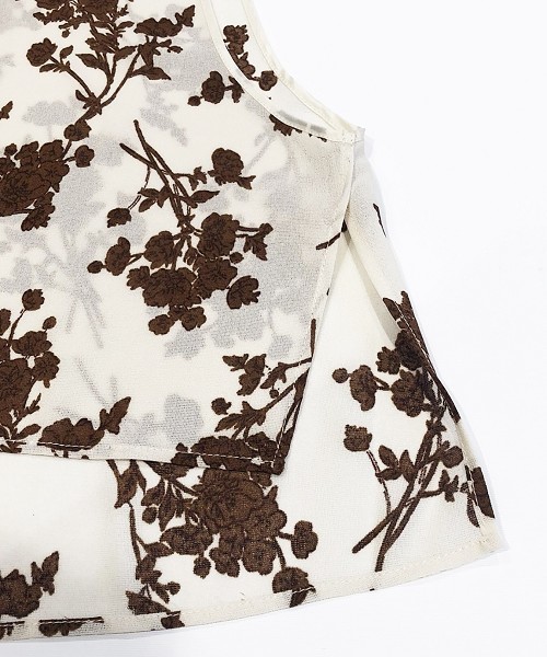 TODAYFUL（トゥデイフル）の「フラワータンクトップ（タンクトップ・レディース・ホワイト/ブラック・FREE）」の13枚目の写真