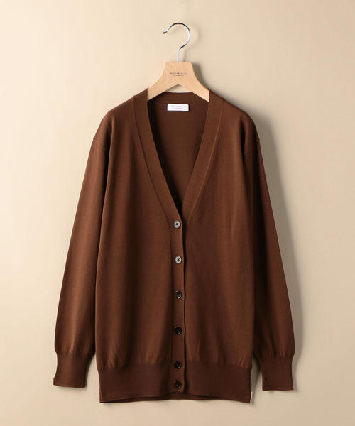 BEAUTY&YOUTH UNITED ARROWS（ビューティーアンドユースユナイテッドアローズ）の「BY コットンレーヨンVネックカーディガン o（カーディガン/ボレロ・レディース・ベージュ/ロイヤルブルー/ブラウン・FREE）」の14枚目の写真