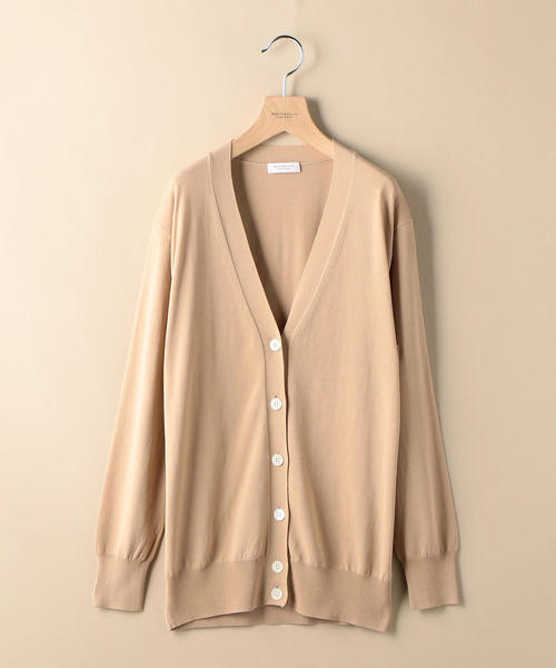 BEAUTY&YOUTH UNITED ARROWS（ビューティーアンドユースユナイテッドアローズ）の「BY コットンレーヨンVネックカーディガン o（カーディガン/ボレロ・レディース・ベージュ/ロイヤルブルー/ブラウン・FREE）」の13枚目の写真