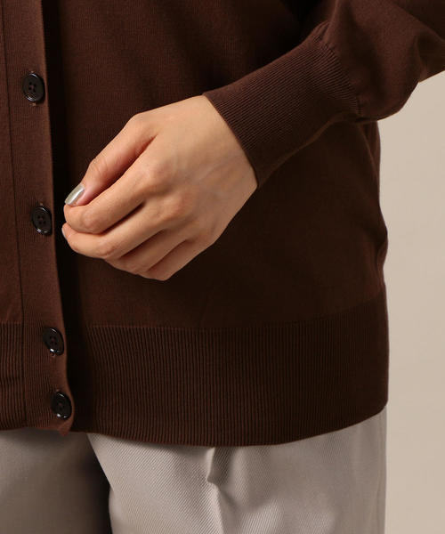 BEAUTY&YOUTH UNITED ARROWS（ビューティーアンドユースユナイテッドアローズ）の「BY コットンレーヨンVネックカーディガン o（カーディガン/ボレロ・レディース・ベージュ/ロイヤルブルー/ブラウン・FREE）」の10枚目の写真